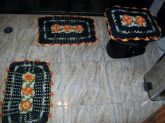 Conjunto banheiro Tapete barbante